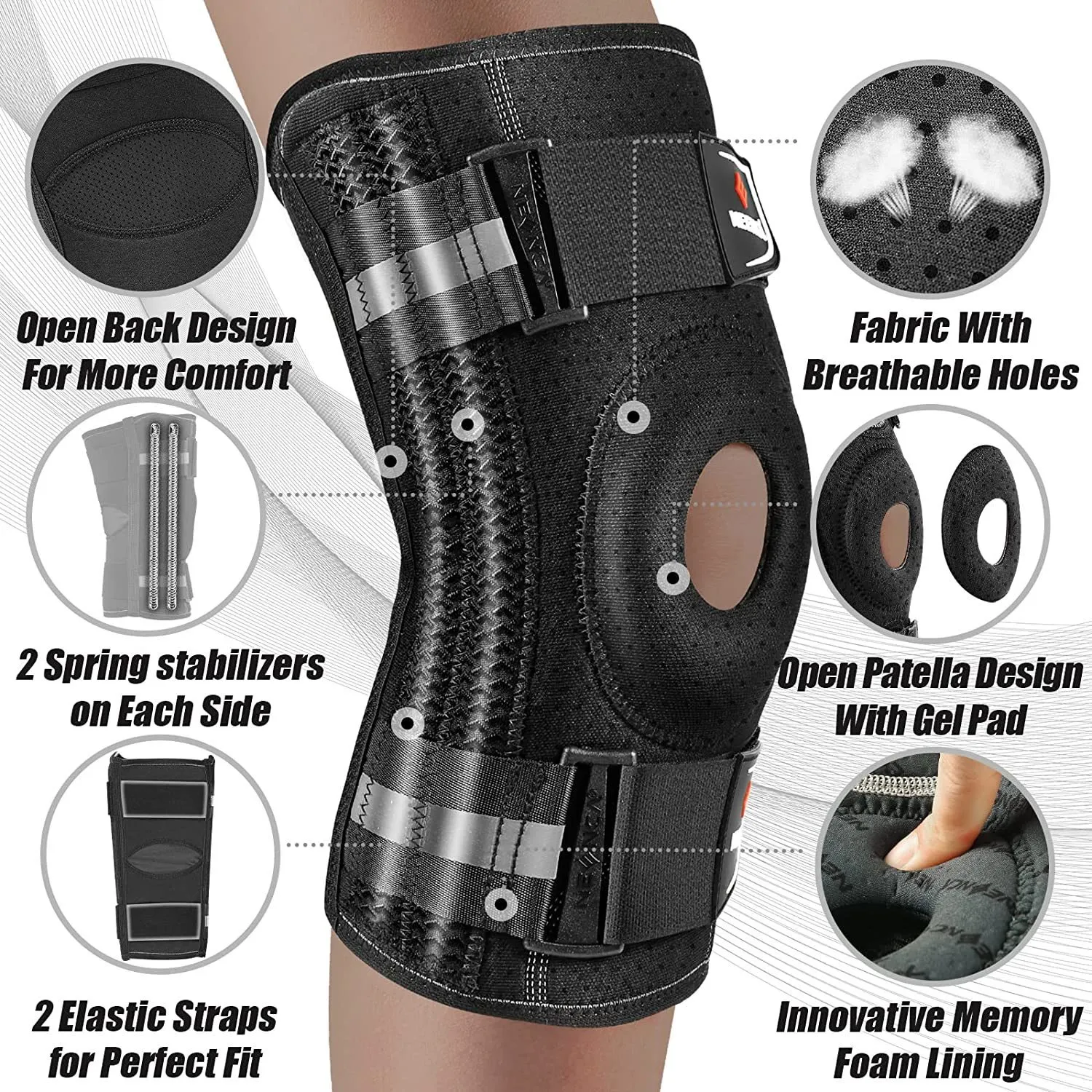 NEENCA Knee Bracket With Patella Gel Pad And Side Stabilizer Ultimate  Protection In Hindi For Arthritis, Meniscus Tear, And Injury Recovery  230520 From Bai07, $32.1