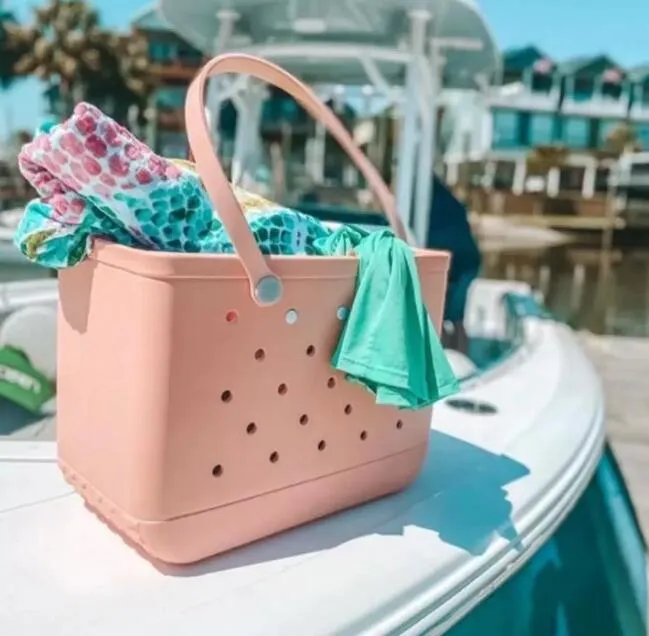 2023 Mens Fashion Bogg Bag luxury Organizer PVC plastic Waterproof Basket Beach Bags Womens tote handbags CrossBody bags designer clutch large storage shopping bag