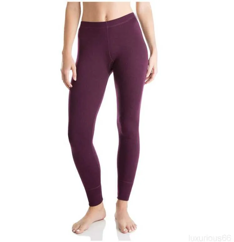 Pantaloni da donna Capris 100% lana merino Base Layer Bottoms Donna Lana merino Thermal Underwear Baselayer leggero Merino Baselayer Warm Pants 160G