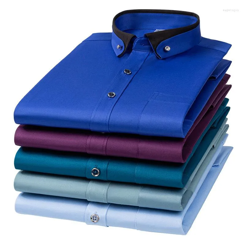 Mens white dress store shirts button down collar