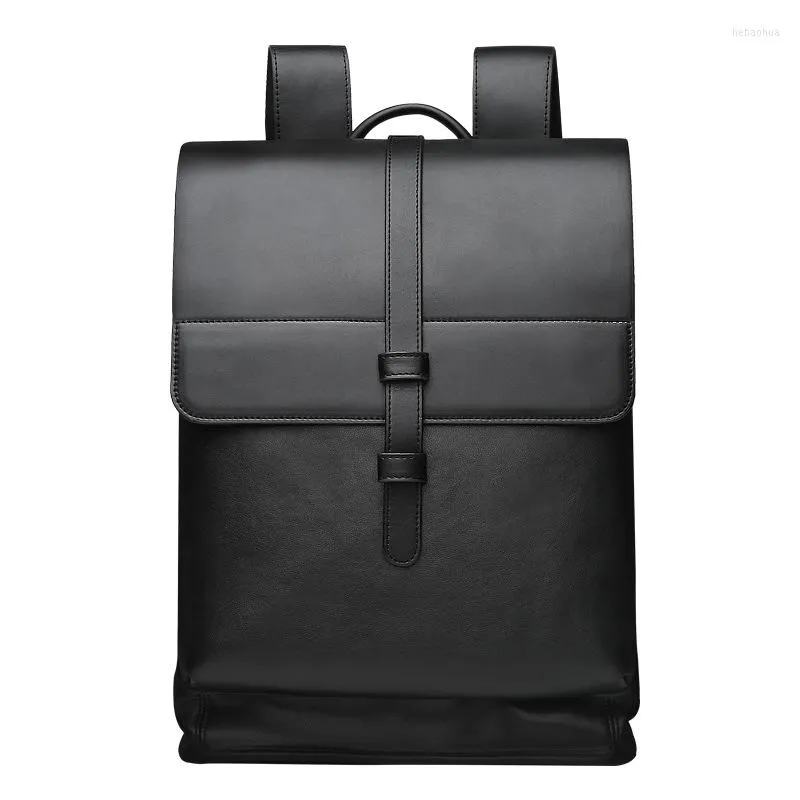 Sac à dos pour hommes en cuir Pu sac à bandoulière mode d'affaires haute capacité voyage sac à dos décontracté 16 pouces sac à dos pour ordinateur portable