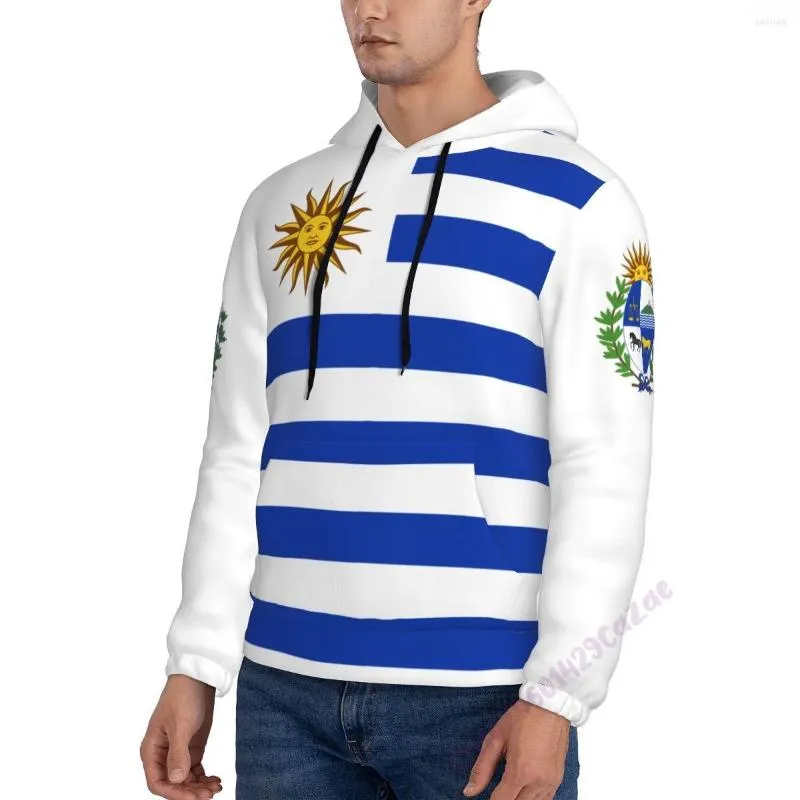 Erkek Hoodies Özel Adı Uruguay 3D Country Bayrağı Baskı Hoodie Erkekler Sweatshirt Kadın Hip Hop Sokak Giyseni Takip Giysileri