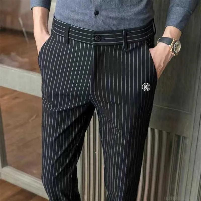 Striped golf pants store