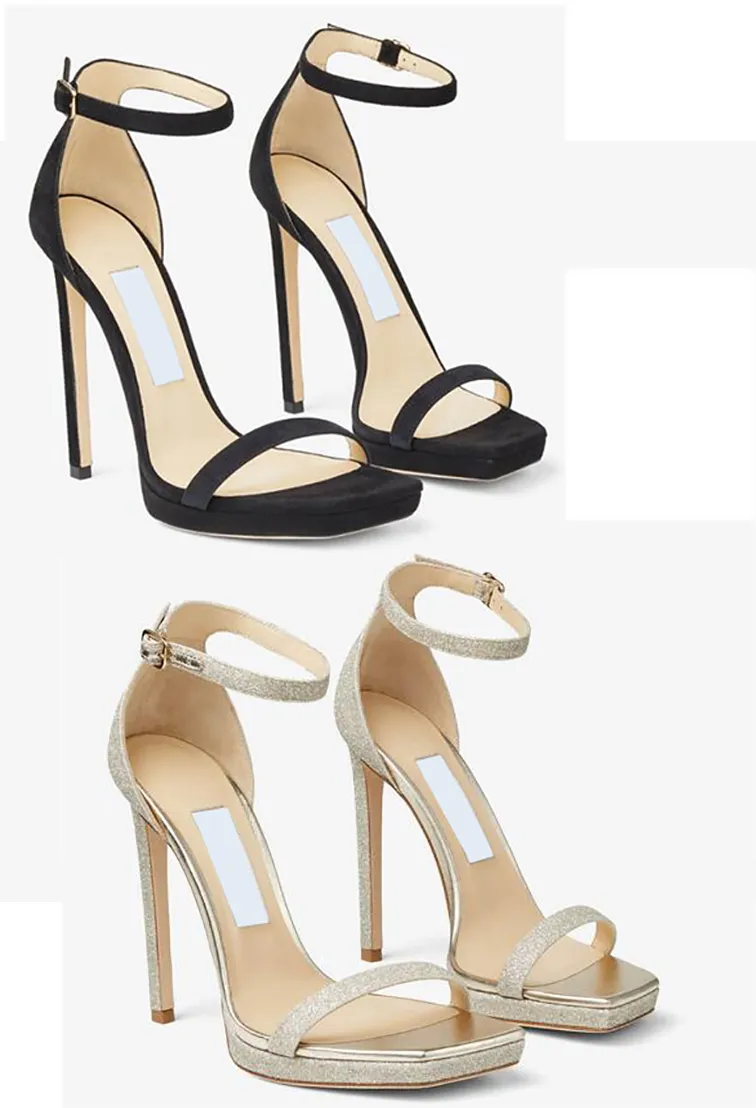 Элегантная бренда Alva Women Platform Sandals Shoes Leather Strappy Designer Party High Heels Evening Dress Lady Gladiator Sandalias Eu35-43