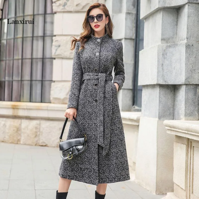 Long woolen discount coat for ladies