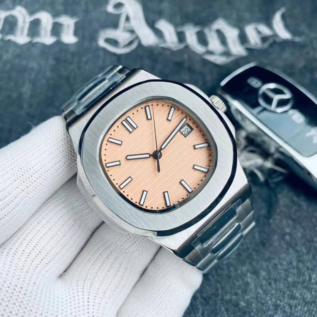 Mens watch watches high quality Automatic Luxury Watch Dial Silver Stainless Steel Strap