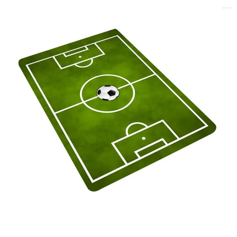 Carpets Anti Slip Floor Soft Bathroom Mat Rectangle Football Field Home Decoration Flannel Kid Play Carpet Printing Living Room Bedroom