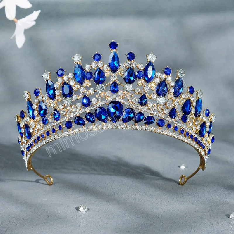 Crystal Rhinestone Crown Wedding Diadeem Tiara Bridal Hair Accessories Crown Party Wedding Headwar Cadeau