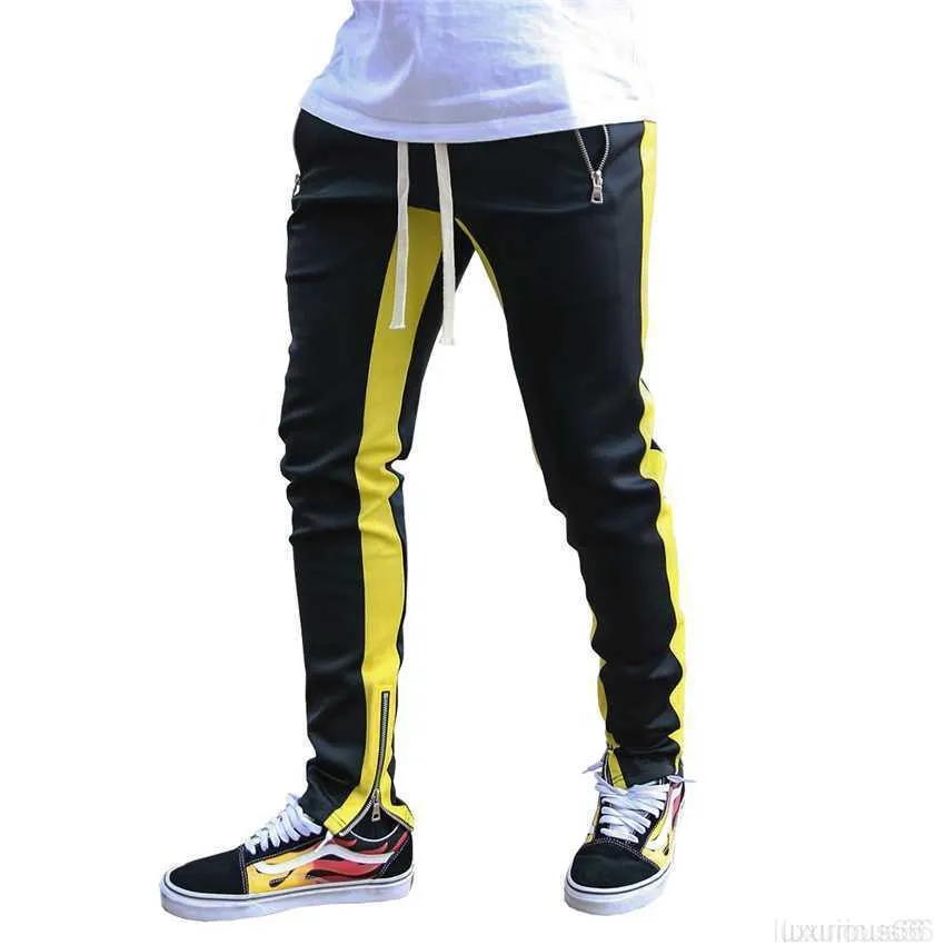 Men's Pants Spring And Autumn European And American Men's Sports Casual Pants Low Leg Zipper Opening Large Pants