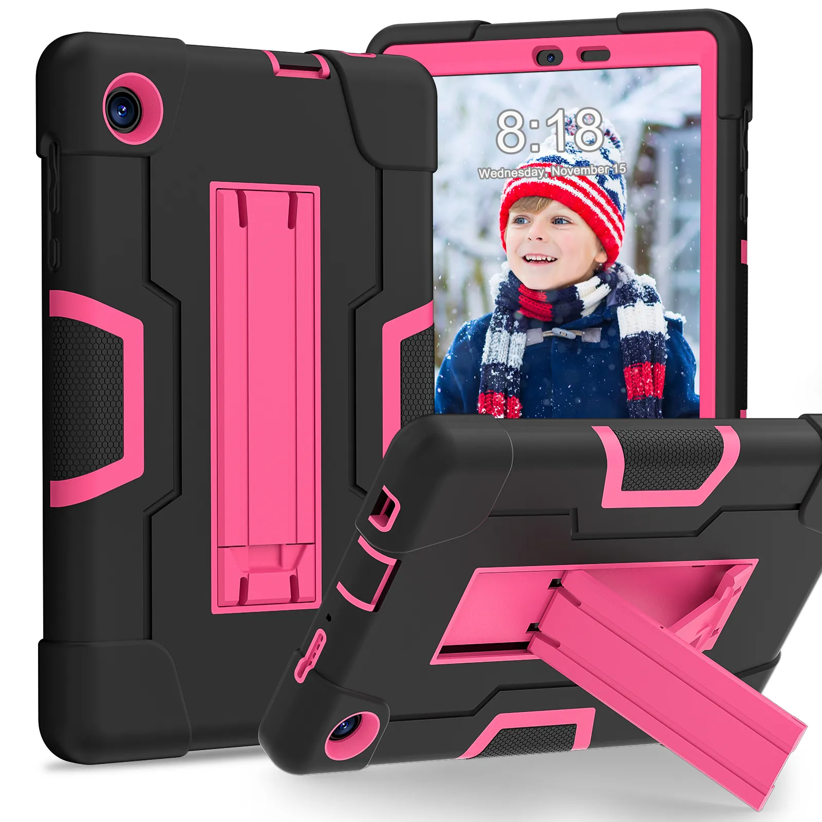 Rugged Kickstand Tablet Cases For TCL TAB 8LE Shockproof