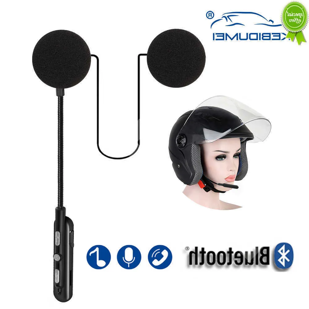 Casque de moto Bluetooth sans fil, casque mains libres, haut