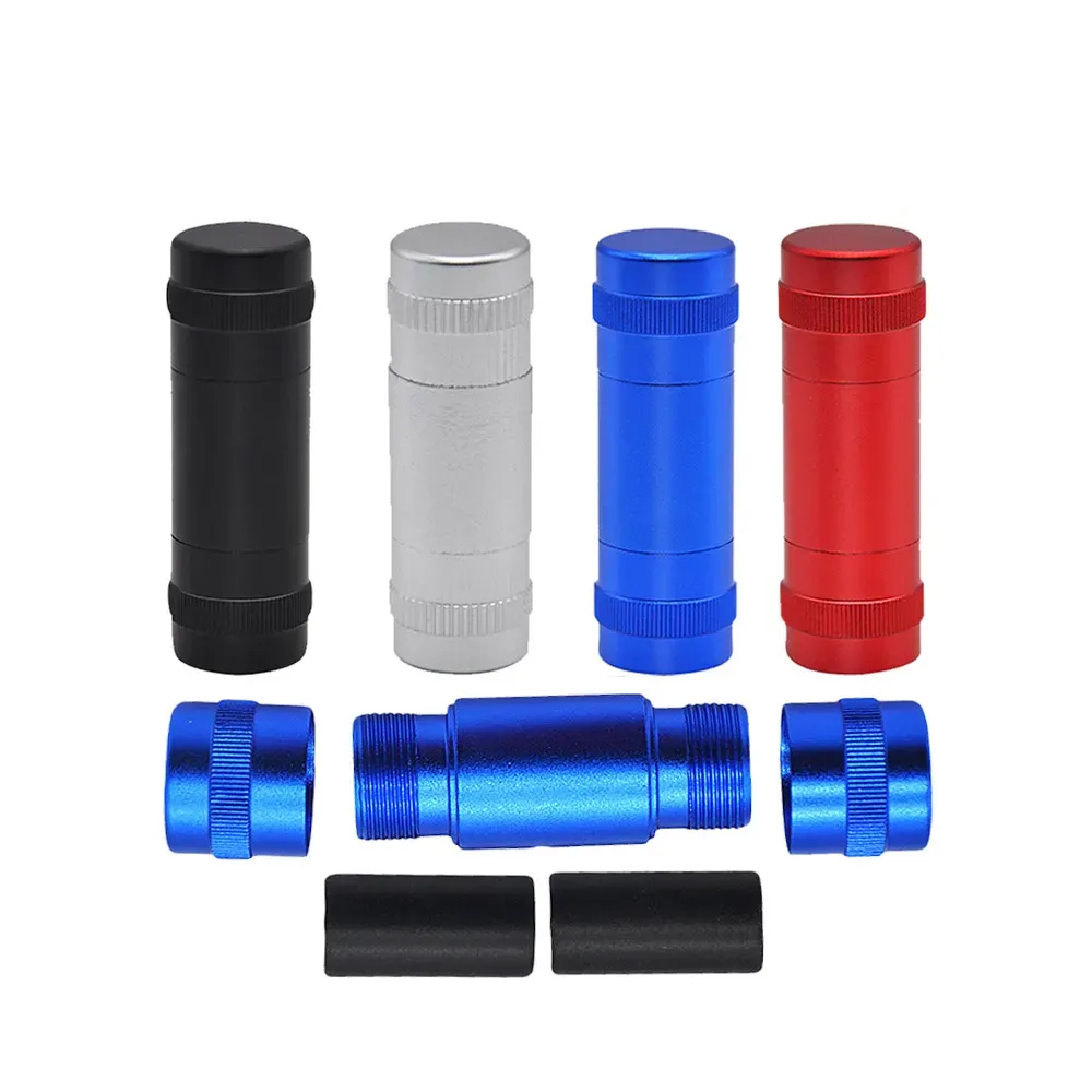 Smoke Accessories Aluminum Alloy Space Case Pollen Press Hash Compress With 2 Metal Dowel Rods Metal Press Pollen Metal Smoking Water Pipes or Grinders