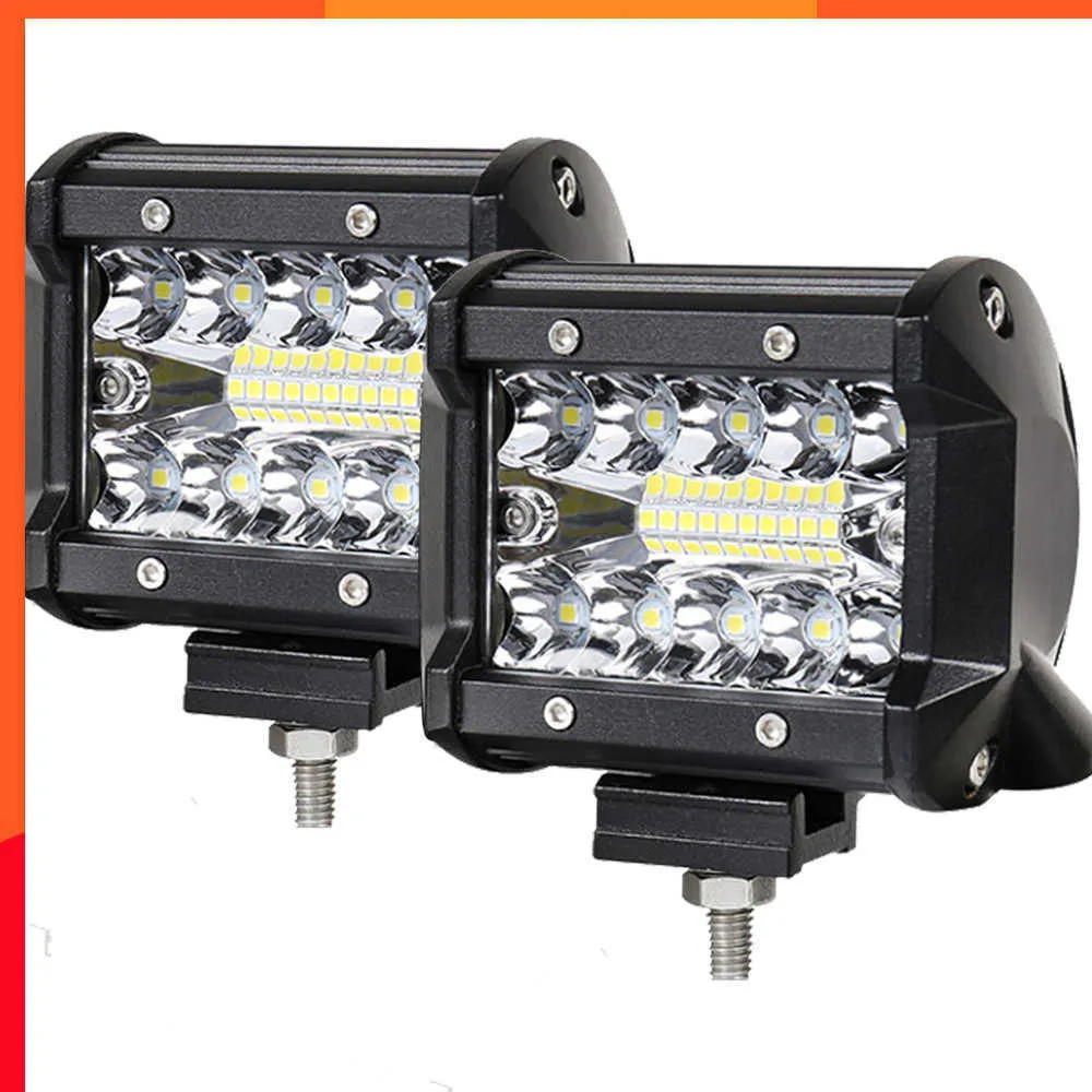 Yeni araba LED iş ışık çubuğu sürüş lambası offroad tekne traktör kamyonu 4x4 LED sis lambaları 12v 24V far için ATV LED ışık çubuğu