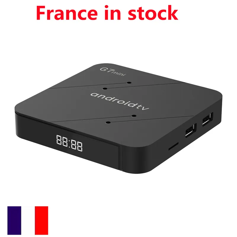 Франция в запасе ATV TV Box G7 Mini 16 ГБ двойной Wi -Fi 4K HDR 3D Smart Atv Android 11 Set Top Box