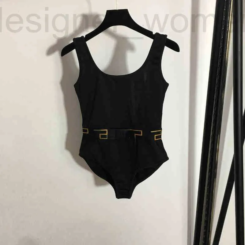 Basic Casual Dresses Designer Brand Home Spring/Summer 2022 Nieuw portret lint tailleband One Piece Swimsuit Sling Panty H1V3