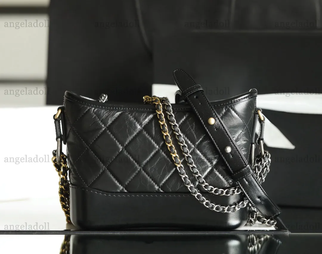 10A Mirror Quality Designers Classic Hobo Bags Small 20cm Womens Black Bag Real Leather Quilted Zipper Purse Luxury Crossbody Shoulder Strap Chain Bag With Box From SG 292.57 DHgate