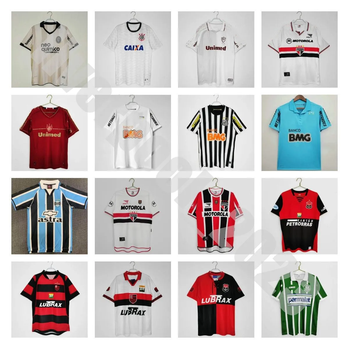Neymar JR Retro 95 96 Flamengo Soccer Jerseys 03 04 Santos Romario