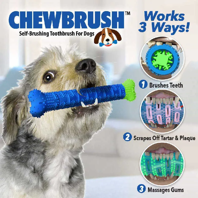 Toothbrush chew toy for dogs clearance
