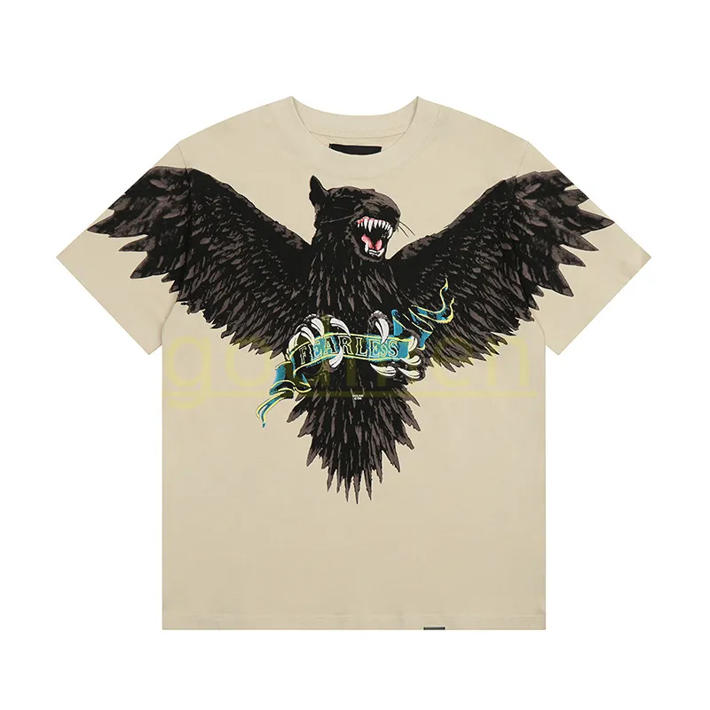 Mens Summer Vintage T Shirt Hommes Femmes Mode Eagle Print T Shirt Hip Hop Tops À Manches Courtes Taille S-XL
