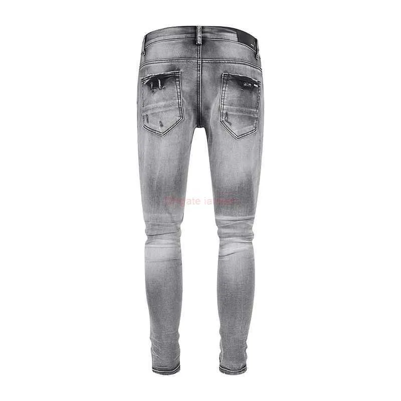 Mens Designer Grey Camo Collar Grey Ripped Jeans With Distressed Ripped Skinny Fit Amires 203 From Iamrich 47.63 DHgate.Com