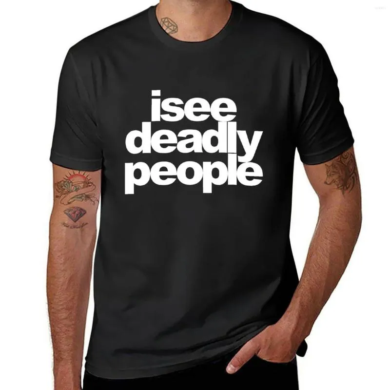 Polo da uomo Vedo Deadly People T-Shirt Plain Black T-shirt Camicia vintage Uomo Abbigliamento Uomo bianco