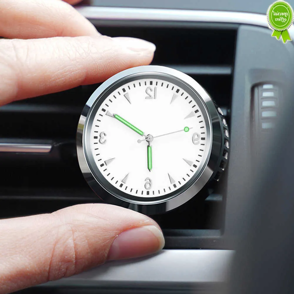 Voiture Nouvelle Voiture Lumineux Quartz Horloge Auto Intérieur Montre Accessoires Désodorisant Solide Aromathérapie Diffuseur Ornements En Boîte pour Cadeau