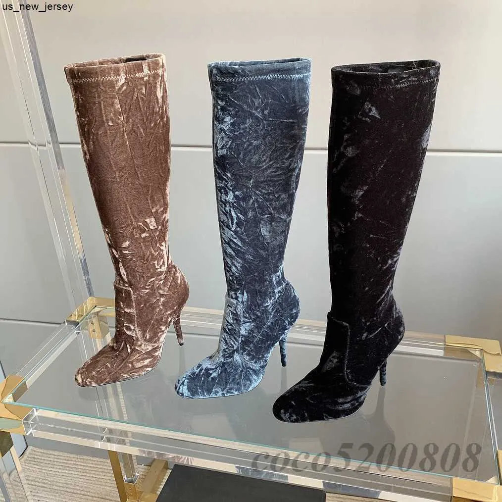 Botas terciopelo mujer sales