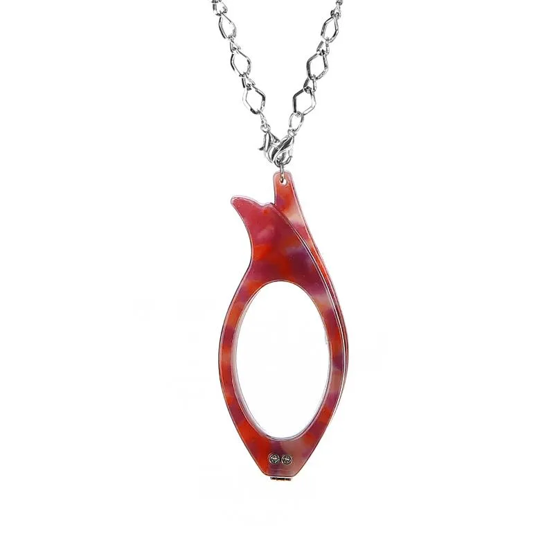 Folding reading glasses pendant necklace sale