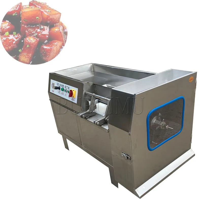 Machine à découper en dés de viande congelée Micro-équipement de découpe et de blocage de viande congelée Machine à découper en dés de viande fraîche Machine à découper en dés de poitrine de poulet de boeuf