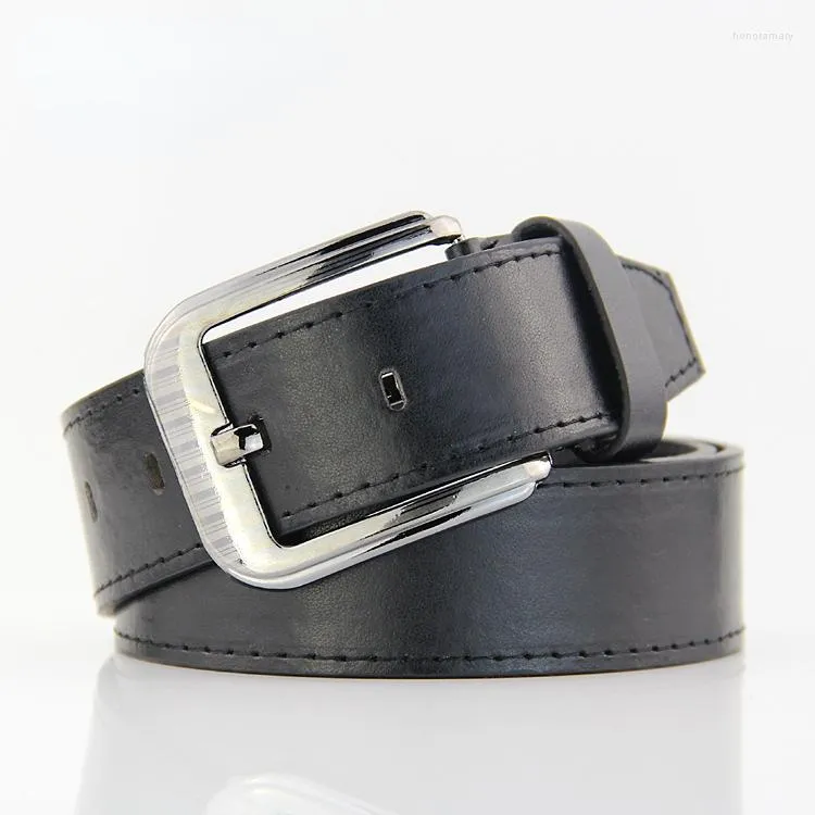 Belts Tide Fashion Leisure Vintage Versão coreana de agulha Buckle Cowhide Belf para Woman Jeans Casual por atacado