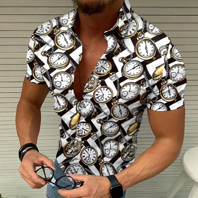 Nueva Camisa Hawaiana De Moda Chemise Homme Camisas De Playa