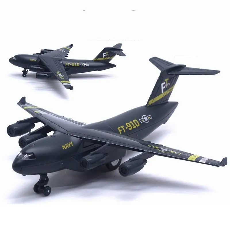 Modèle d'avion en alliage moulé sous pression avion C-17 Transport modèle d'avion jouet retirer avec présentoir lumière musique Simulation modèle militaire cadeau 230522