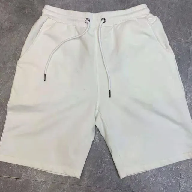 Menshorts 40 kg100 kg Summer 100% bomullsmjuk dragkonst i midjan svart vit gulrosa rosa casual 4xl 5xl 230522 290