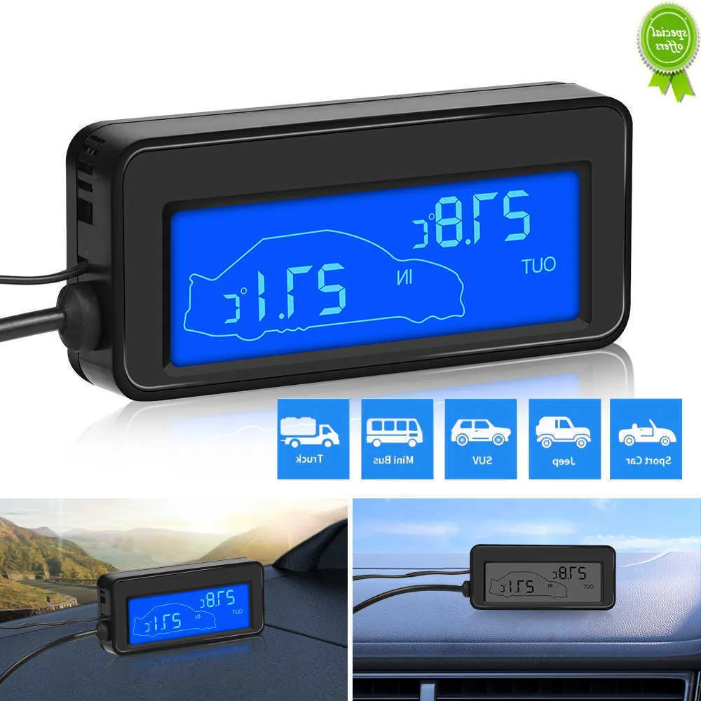 Auto Neuwagen Digital Thermometer, Mini LCD, Wasserdicht, Für Drinnen Und  Draußen, Praktischer Temperatursensor Mit 1,5 M Zigarettenanzünderkabel Von  6,75 €