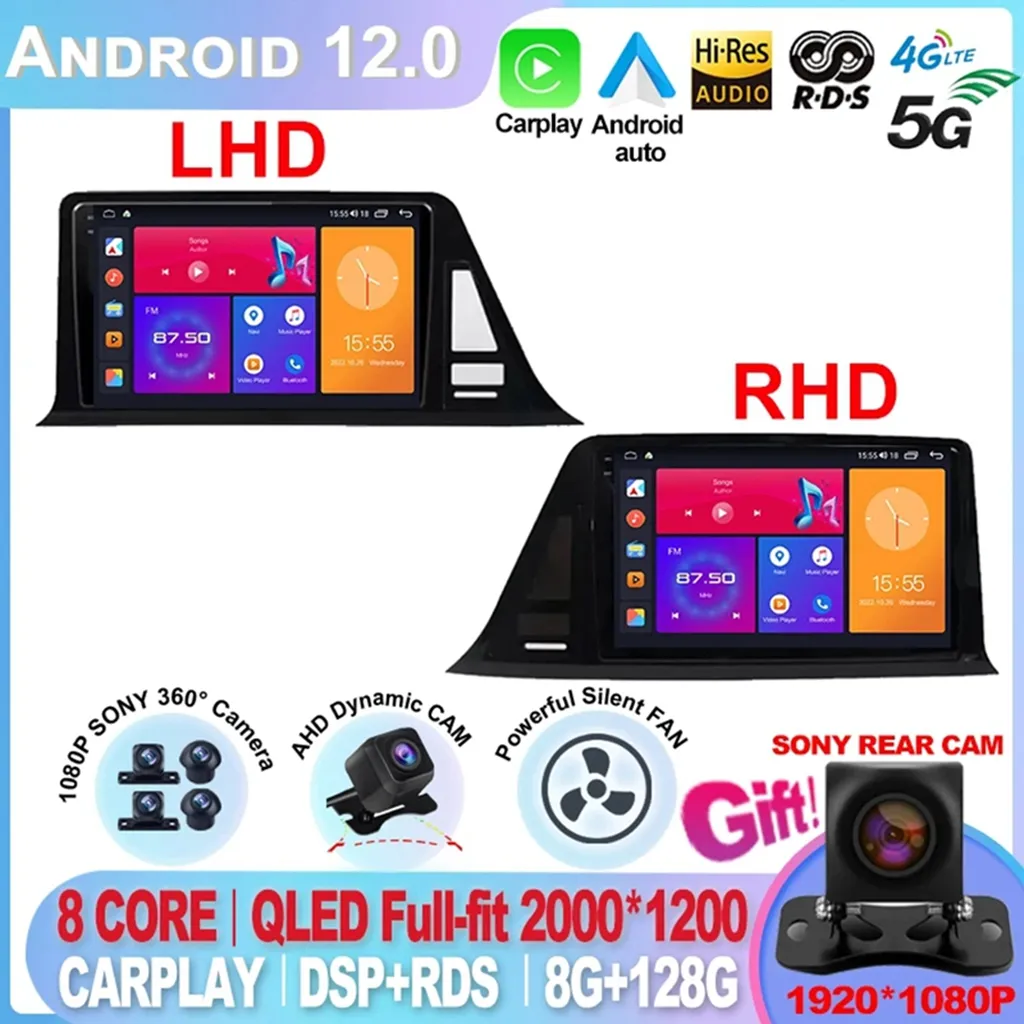 9" Android 12 For Toyota C-HR CHR 2016 2017 2018 2019 2020 Car Radio Multimedia Video Player Autoradio Stereo WIFI Mirror Link-4
