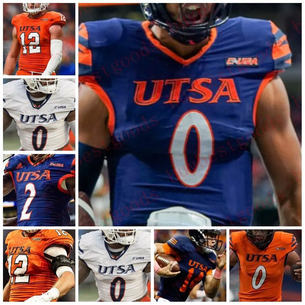 Custom UTSA Roadrunners College Football Jersey DeQuarius Henry Lorenzo Dantzler Frank Harris Marcus Davenport David Morgan Jerseys Stitched