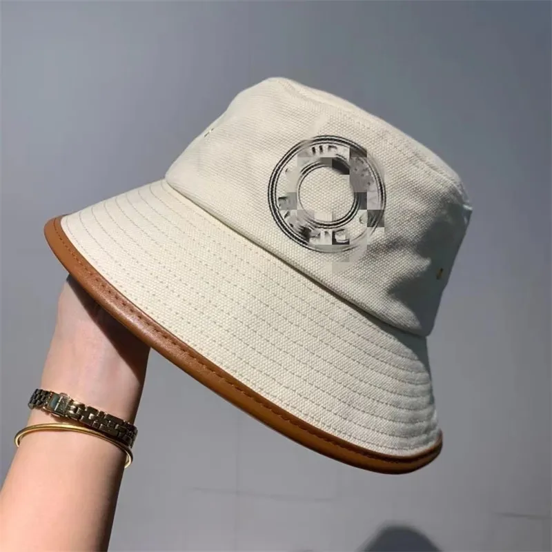 2023 Модный новый рыбацкий дизайнер шляпы Simple Wide Brimmed Hat Suncscreen Pare Pare Sports Baseball Cap