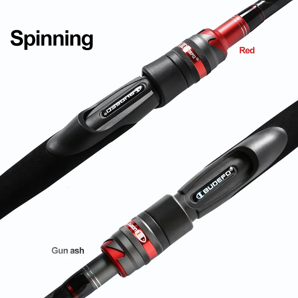 Boat Fishing Rods BUDEFO ROCK Carbon Spinning Casting Rod With 1 98m 2 28m  2 43m 2 58m 2 70m 3 00m Baitcasting FUJI Guide FAST 230520 From 37,46 €