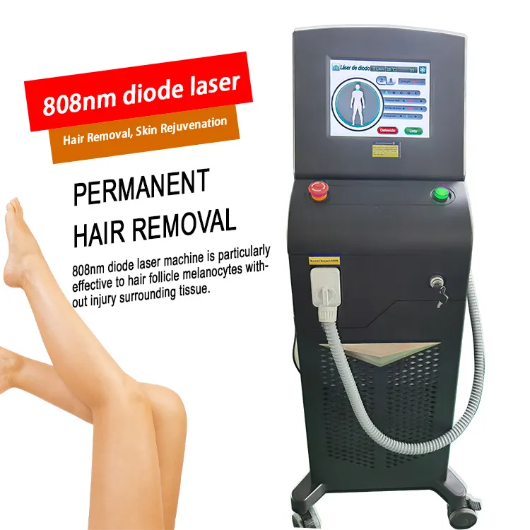 Neuer Stil Langpuls-ND-YAG-Laser-Haarentfernungsmaschine Preis 2000 W 808 nm Diodenlaser-Haarentfernungsmaschine