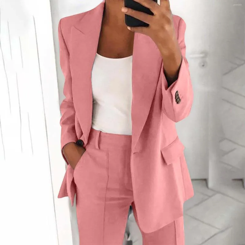 Costumes pour femmes mode revers Slim Cardigan tempérament costume manteau vêtements pour femmes Blazer femmes coloré veste pour femme