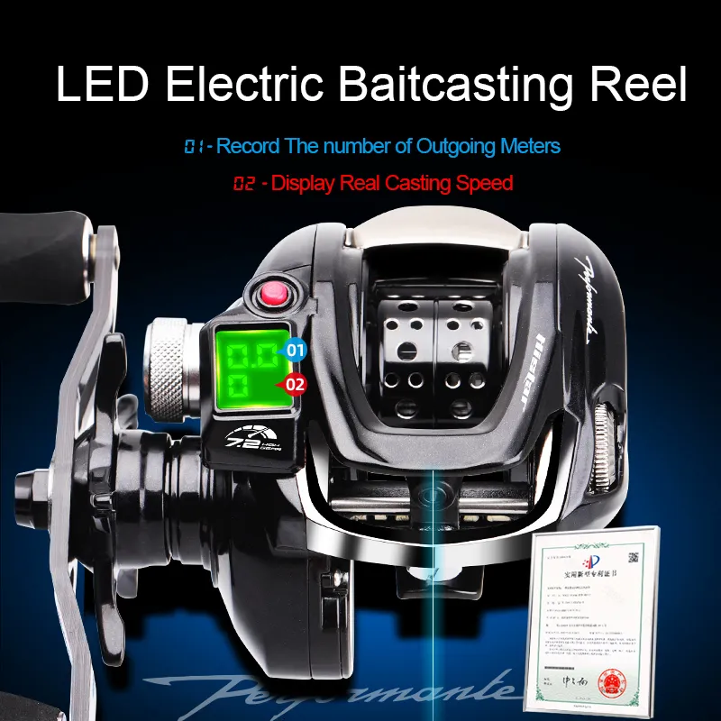 Baitcasting Reels HISTAR Long Casting 7 2 1 High Ratio 10kg Drag Power 9 1  BB Magnetic Braking AMG Backlight Digital LED Fishing Reel 230520 From  Zhi09, $89.05