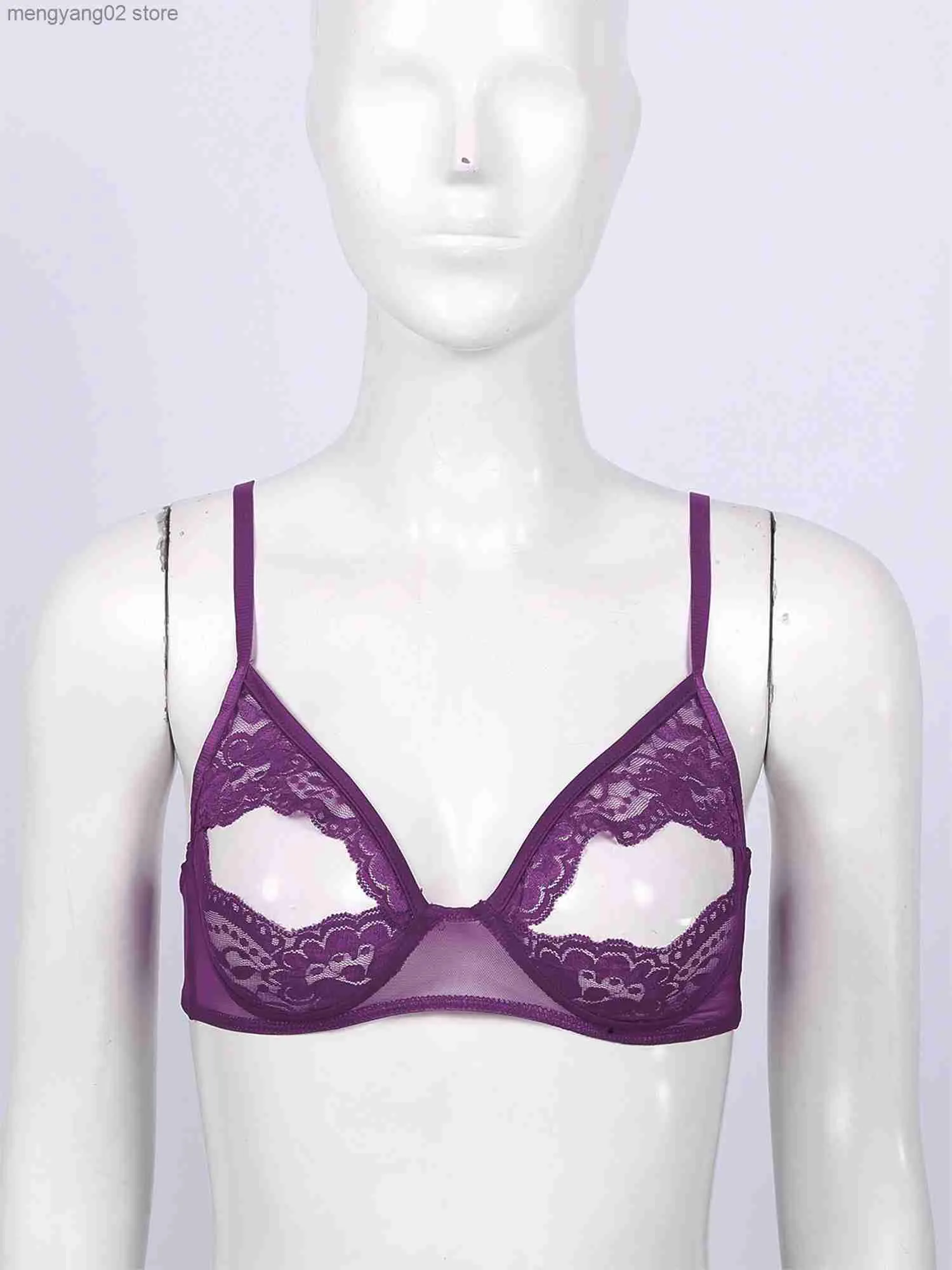 Soft Sheer Lace Hollow Out Lace Push Up Bra With Adjustable Straps And Open  Cut Nipples Wire Free Lingerie Top For Women Sexy Nightwear T230522 From  Mengyang02, $7.74