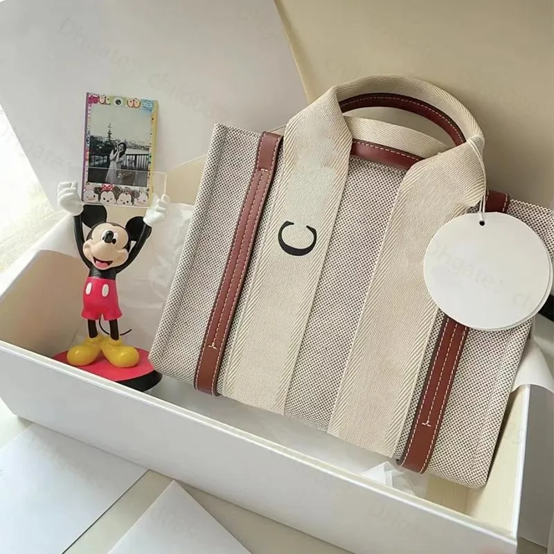Women s Monogrammed Canvas Tote Bag Casual Open Handbag Multi occasion Beach Bag Wholesale and Retail