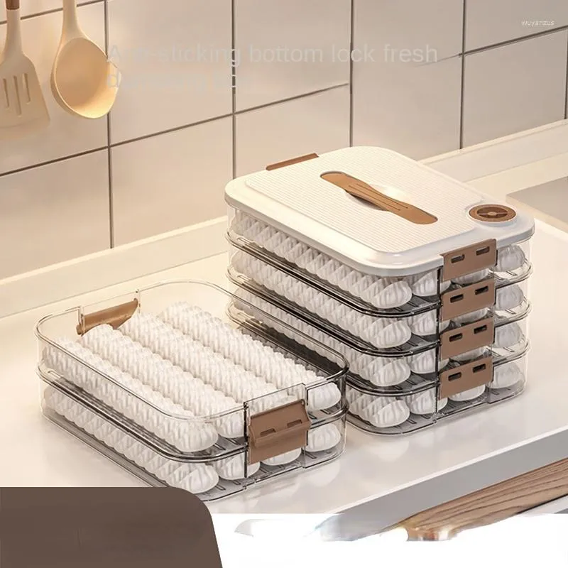 Bouteilles de stockage boîte à boulettes multicouche de qualité alimentaire pour congeler les boulettes dans le réfrigérateur