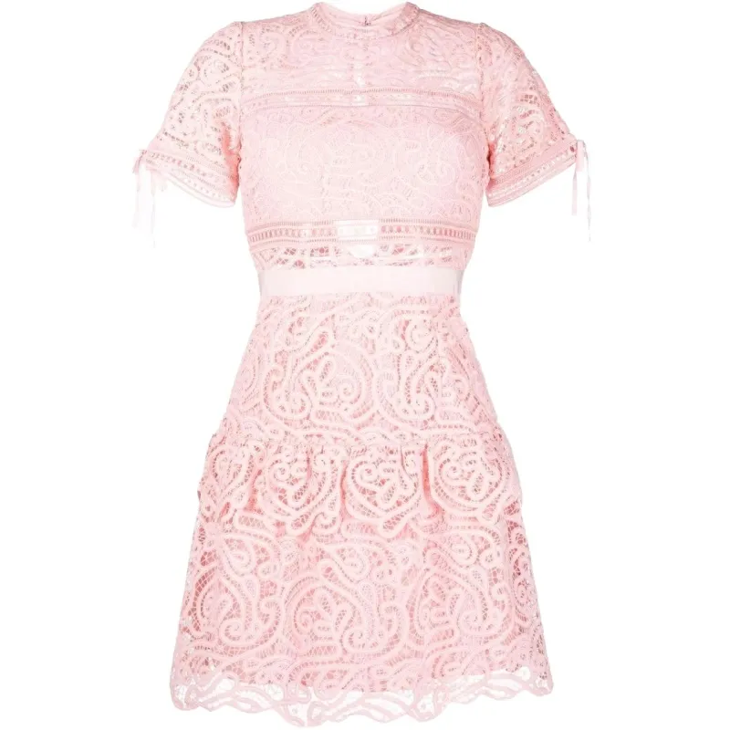 Guipure Robe Sandro Rose Dentelle ROBE DENTELLE GUIPURE EUR 20,00