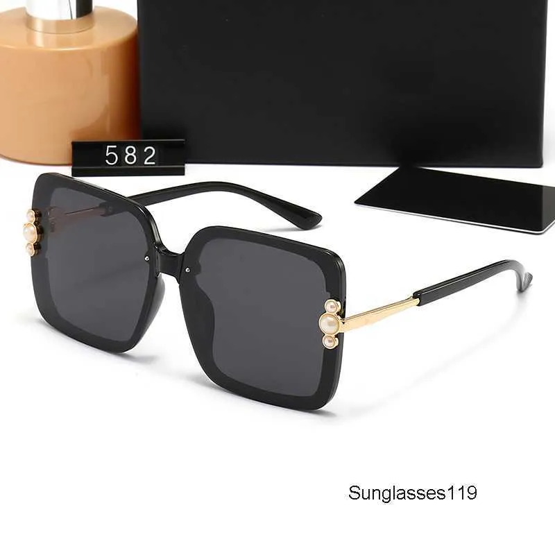 2023 New Polarized Sunglasses Pilot style Men Women sun glasses Oversized Frame Single Bridge Design Glass Lens shady rays sunglasses with boxes Accessories