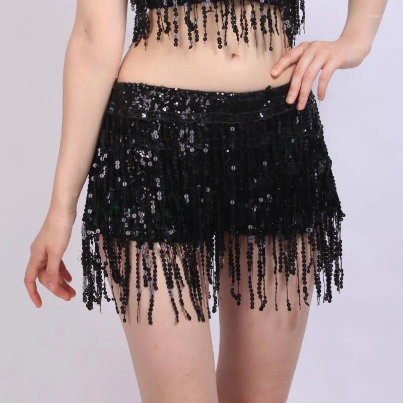 Stage Wear Tassel Fringe Shorts Jazz Nightclub Bar Rave Outfit Sequins Latin Belly Dance Women Performance Competition Clothes