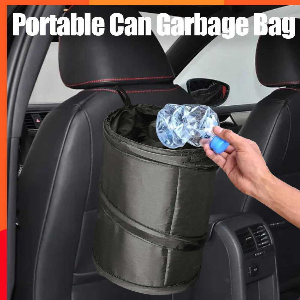 Car Garbage Bag Car Trash Can, Red Black Stylish Multipurpose Car Trash ...