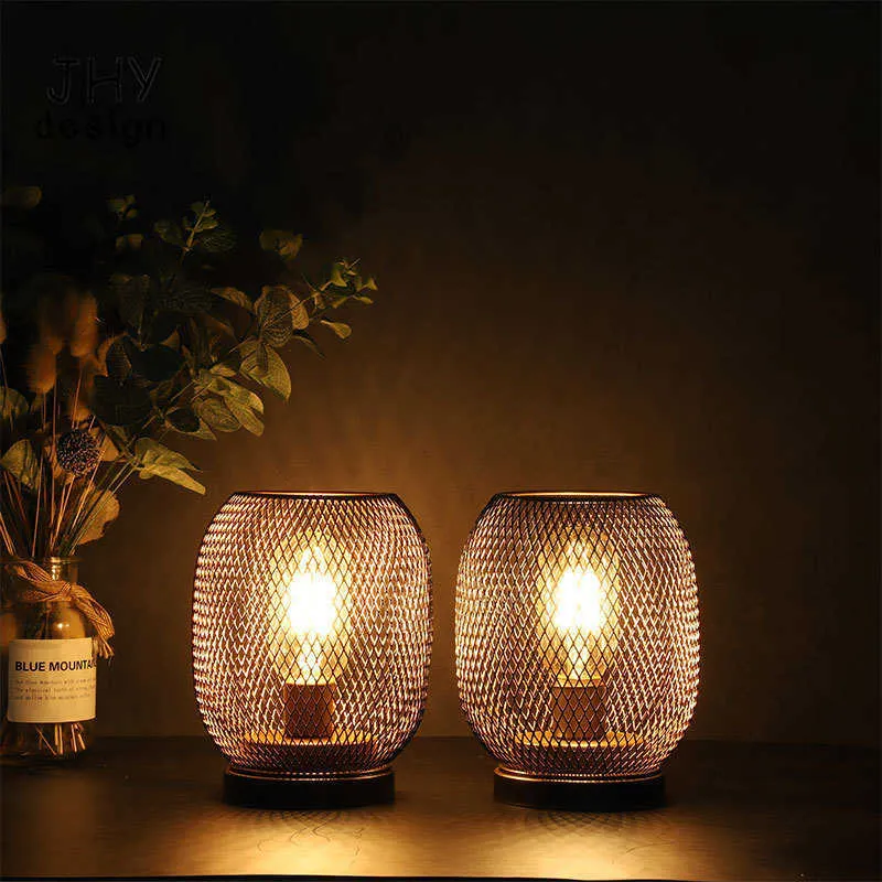 JHY DESIGN Lámpara de mesa decorativa con pilas, funciona con pilas,  lámpara interior con bombilla LED, linterna al aire libre, ideal para  decoración