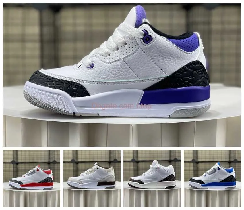 Kids Retro Basketball Shoes: Comfort Style! White Cement